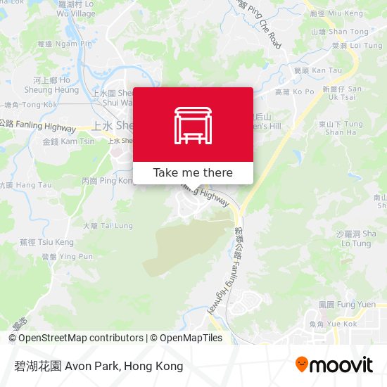 碧湖花園 Avon Park map