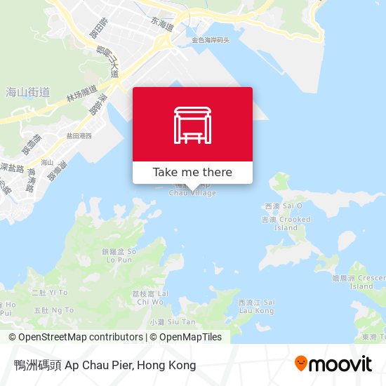 鴨洲碼頭 Ap Chau Pier地圖