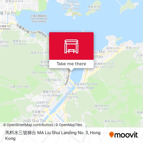 馬料水三號梯台 MA Liu Shui Landing No. 3 map