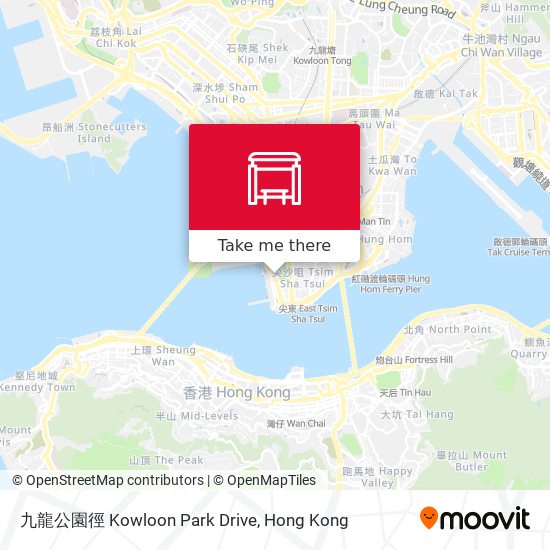 九龍公園徑 Kowloon Park Drive map