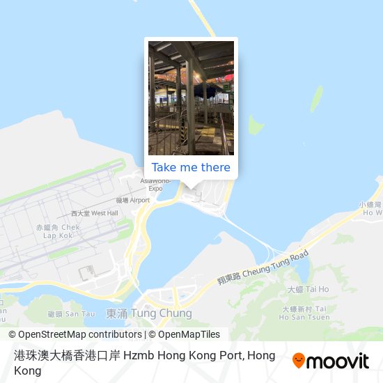 港珠澳大橋香港口岸 Hzmb Hong Kong Port map