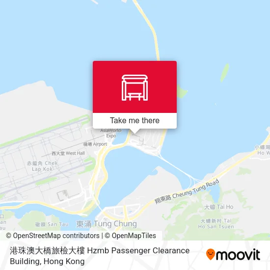 港珠澳大橋旅檢大樓 Hzmb Passenger Clearance Building地圖