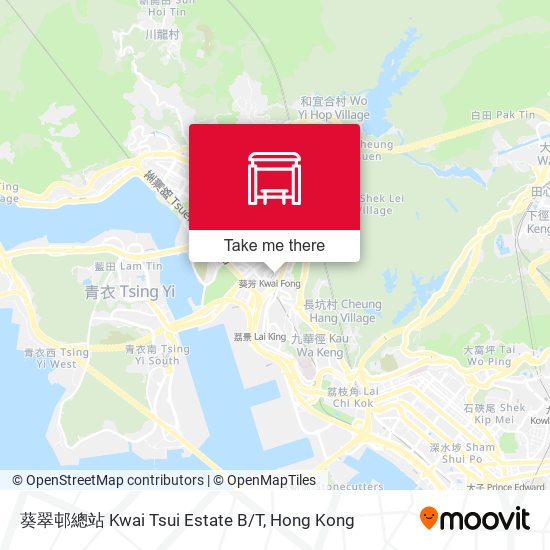 葵翠邨總站 Kwai Tsui Estate B/T map