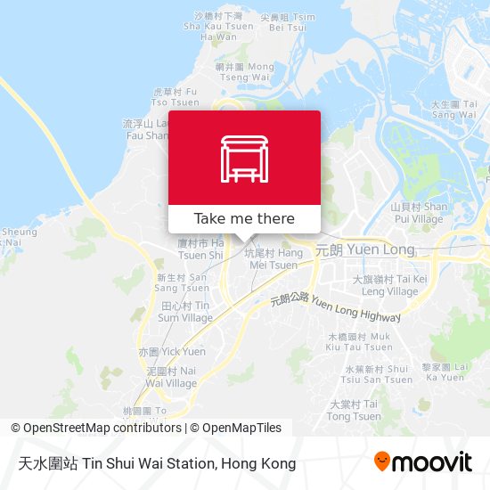 天水圍站 Tin Shui Wai Station map