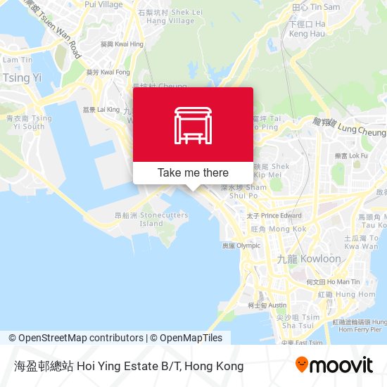 海盈邨總站 Hoi Ying Estate B/T map
