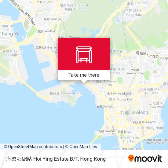 海盈邨總站 Hoi Ying Estate B/T map