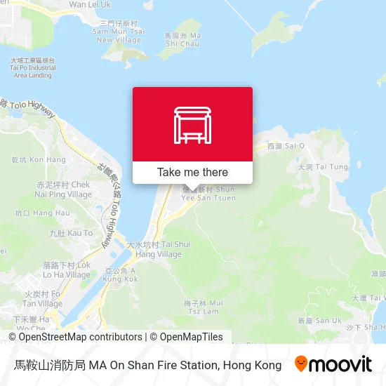馬鞍山消防局 MA On Shan Fire Station map