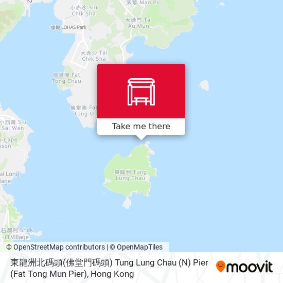 東龍洲北碼頭(佛堂門碼頭) Tung Lung Chau (N) Pier (Fat Tong Mun Pier) map