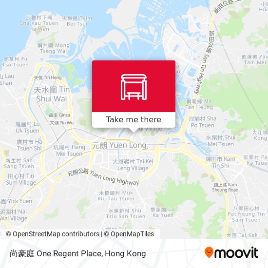 尚豪庭 One Regent Place map