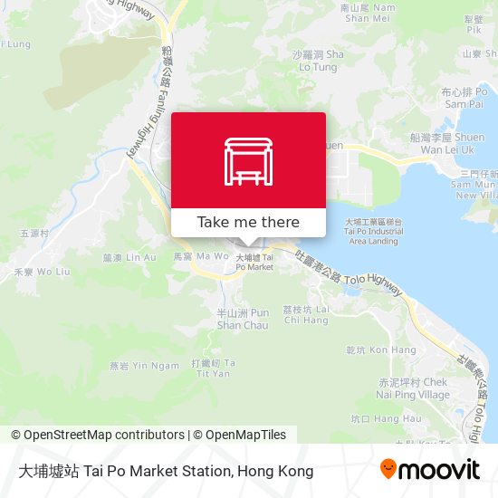 大埔墟站 Tai Po Market Station map