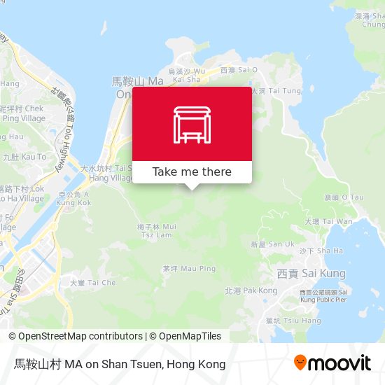 馬鞍山村 MA on Shan Tsuen map