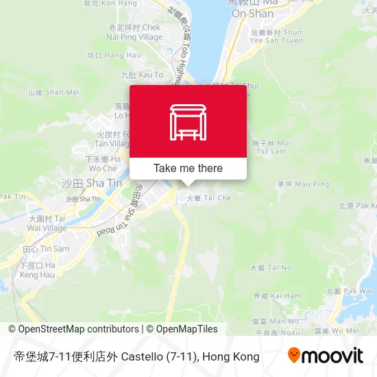 帝堡城7-11便利店外 Castello map