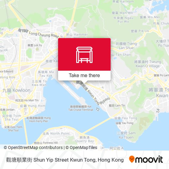 觀塘順業街 Shun Yip Street Kwun Tong map