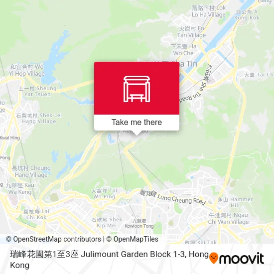 瑞峰花園第1至3座 Julimount Garden Block 1-3地圖