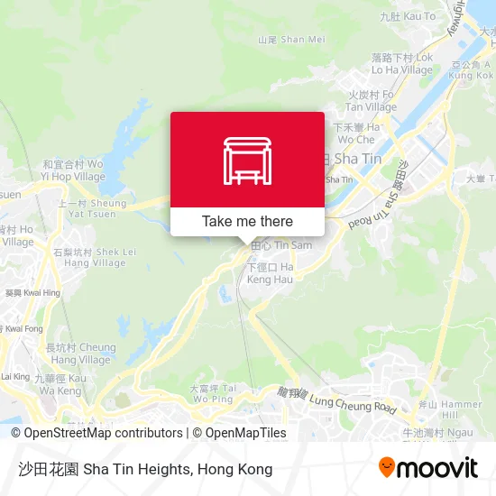 沙田花園 Sha Tin Heights map