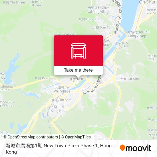 新城市廣場第1期 New Town Plaza Phase 1地圖