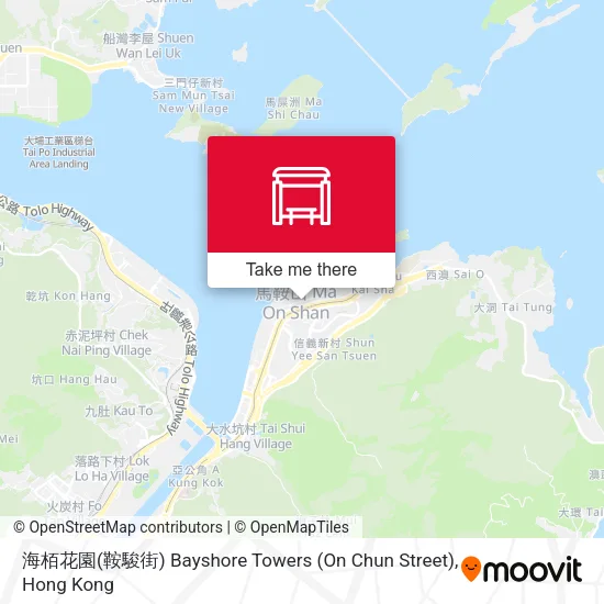 海栢花園(鞍駿街) Bayshore Towers (On Chun Street)地圖