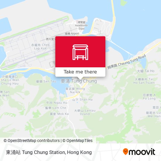 東涌站 Tung Chung Station map