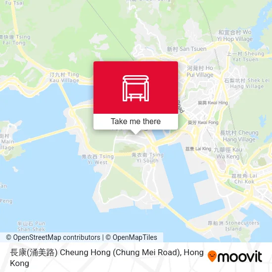 長康(涌美路) Cheung Hong (Chung Mei Road) map