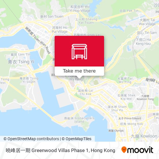 曉峰居一期 Greenwood Villas Phase 1 map