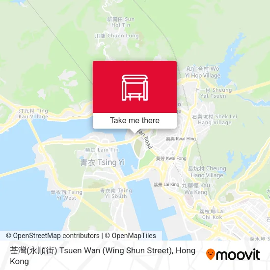荃灣(永順街) Tsuen Wan (Wing Shun Street) map