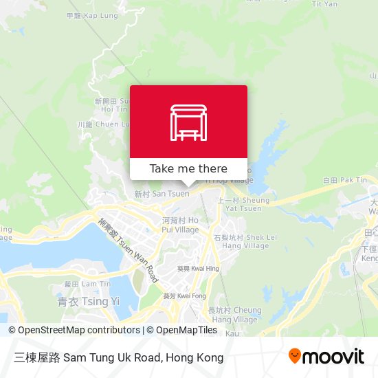 三棟屋路 Sam Tung Uk Road map