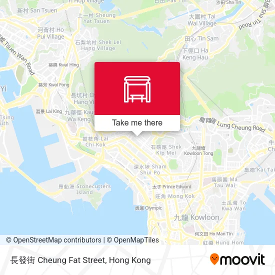長發街 Cheung Fat Street map