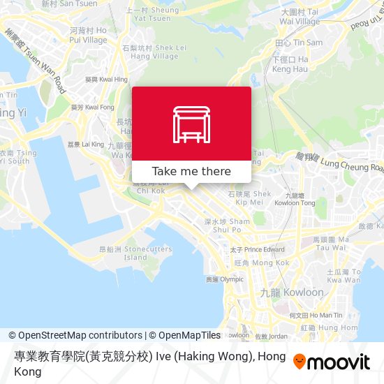 專業教育學院(黃克競分校) Ive (Haking Wong) map