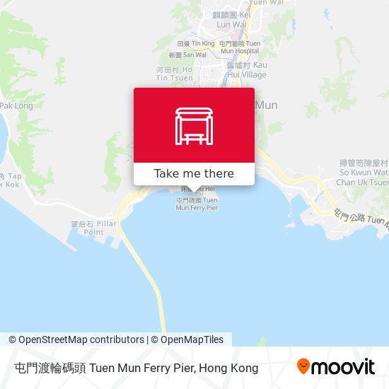 屯門渡輪碼頭 Tuen Mun Ferry Pier map
