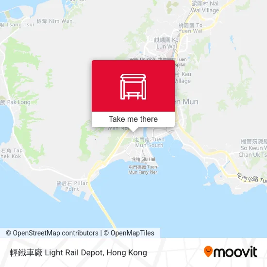 輕鐵車廠 Light Rail Depot map