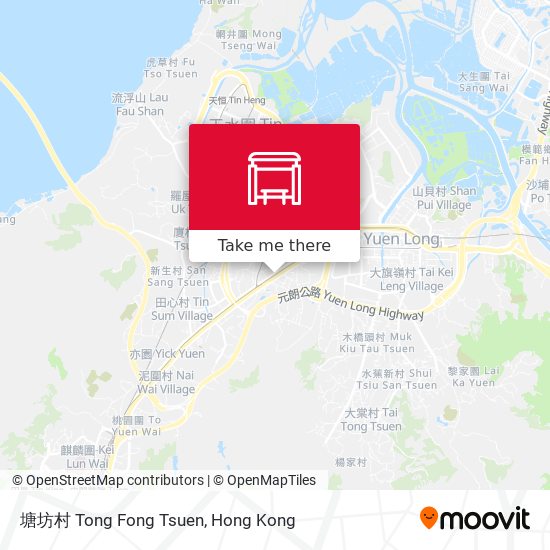 塘坊村 Tong Fong Tsuen map