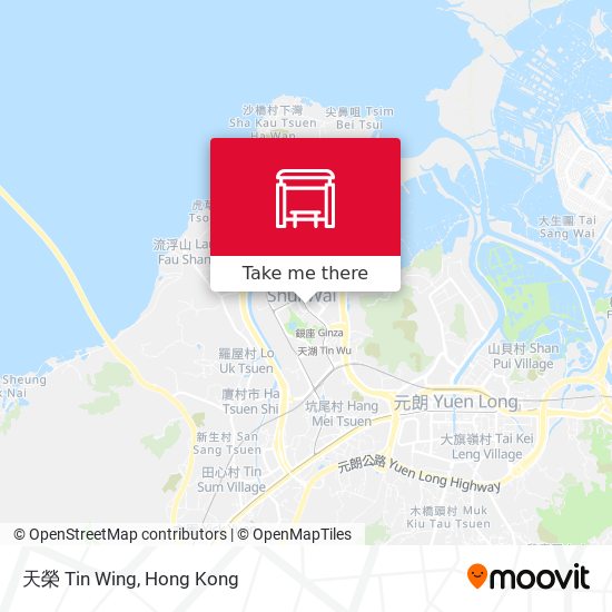天榮 Tin Wing map