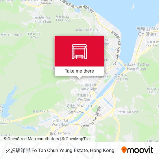 火炭駿洋邨 Fo Tan Chun Yeung Estate map