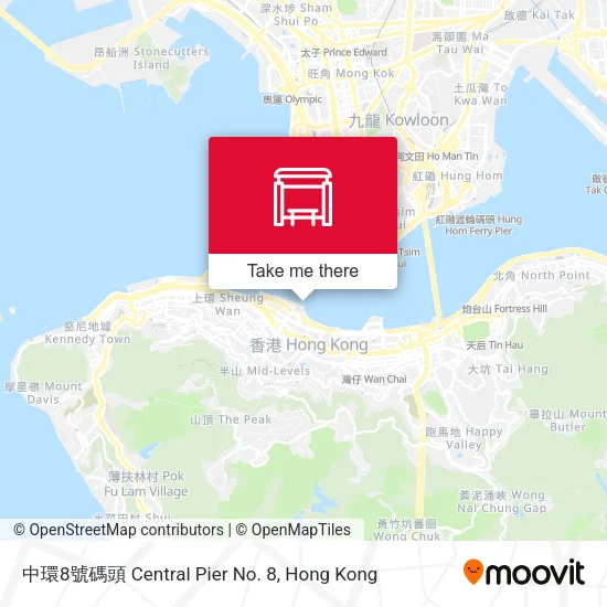 中環8號碼頭 Central Pier No. 8地圖