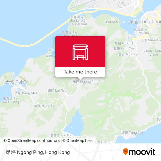 昂坪 Ngong Ping map