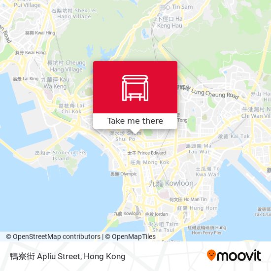 鴨寮街 Apliu Street map