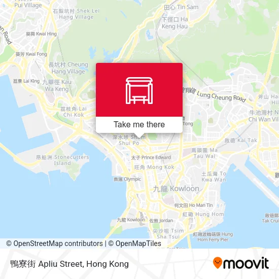 鴨寮街 Apliu Street地圖