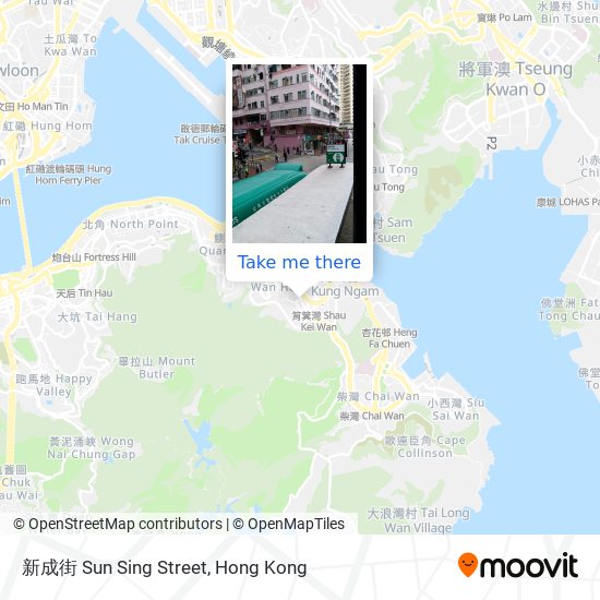 新成街 Sun Sing Street map