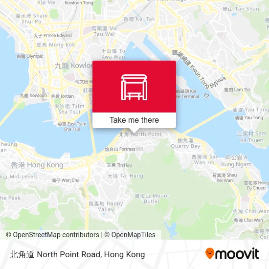 北角道 North Point Road map