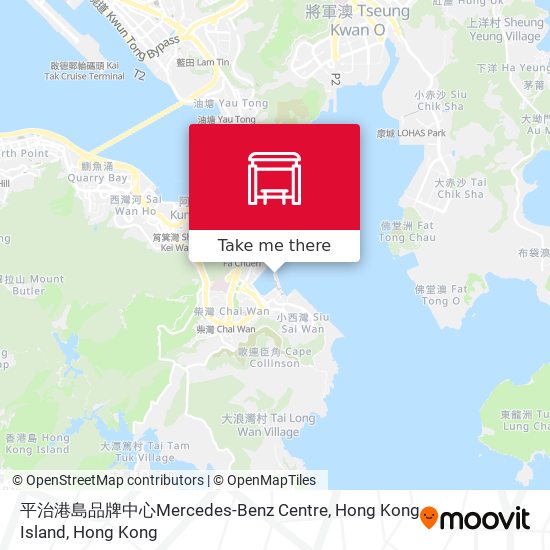 平治港島品牌中心Mercedes-Benz Centre, Hong Kong Island map