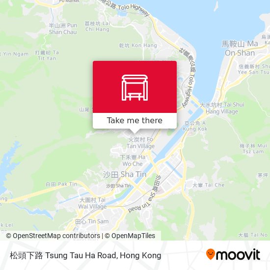 松頭下路 Tsung Tau Ha Road map