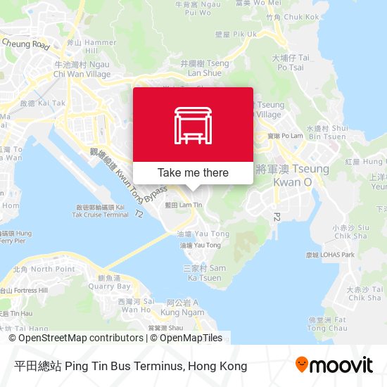 平田總站 Ping Tin Bus Terminus map