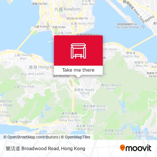 樂活道 Broadwood Road map