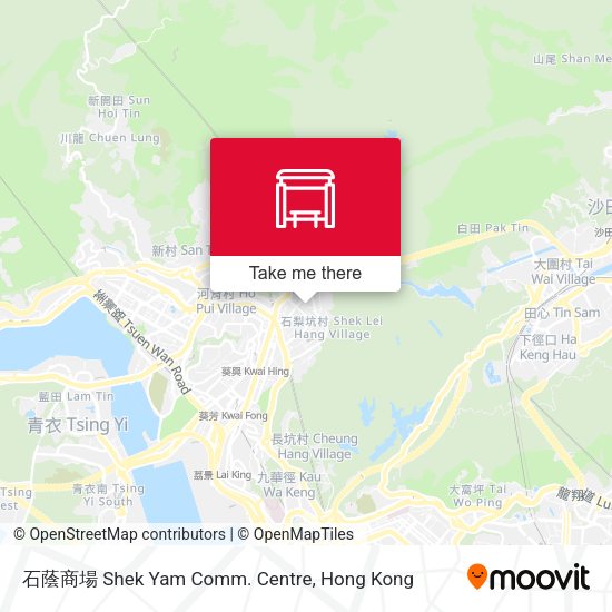 石蔭商場 Shek Yam Comm. Centre map