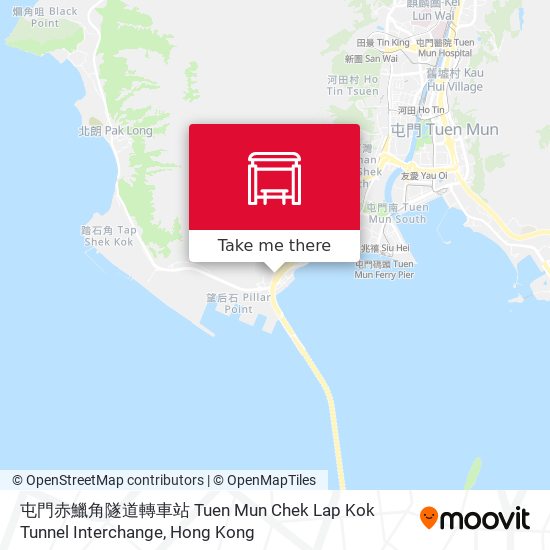 屯門赤鱲角隧道轉車站 Tuen Mun Chek Lap Kok Tunnel Interchange map