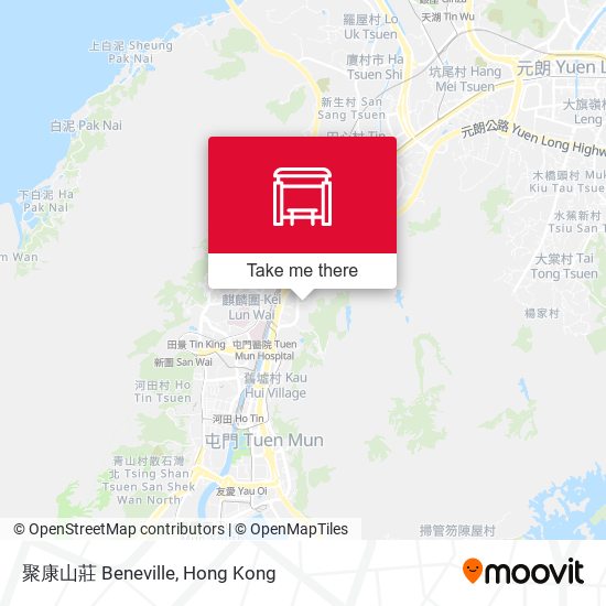 聚康山莊 Beneville map