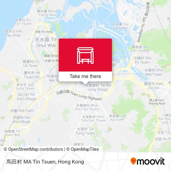 馬田村 MA Tin Tsuen map