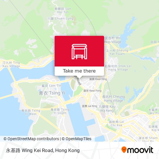 永基路 Wing Kei Road map