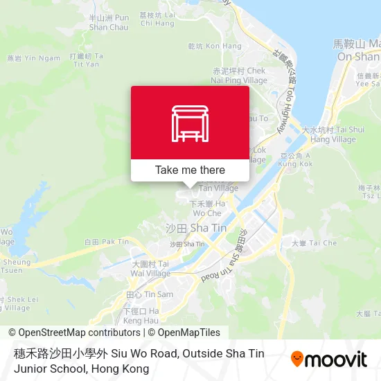 穗禾路沙田小學外 Siu Wo Road, Outside Sha Tin Junior School map