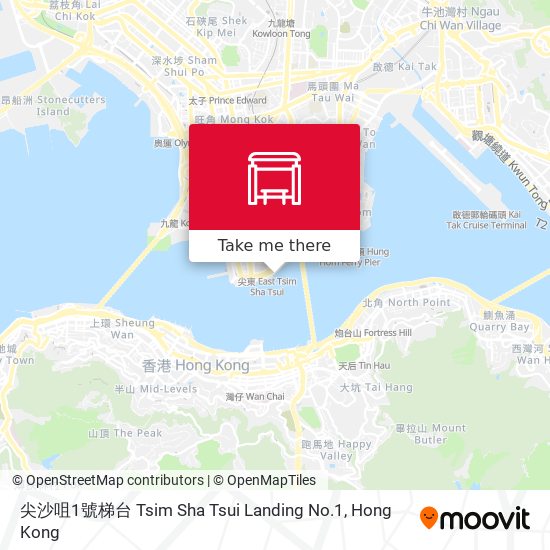 尖沙咀1號梯台 Tsim Sha Tsui Landing No.1 map